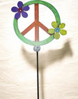 Peace Sign Plant Stake