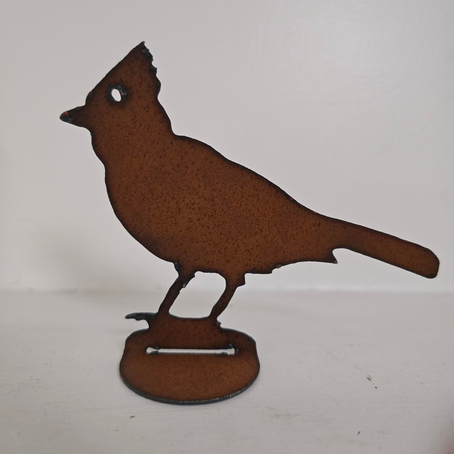 Cardinal Standing Metal Table Topper