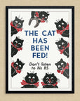 Mid-Mod Print - The Cat Has Been Fed