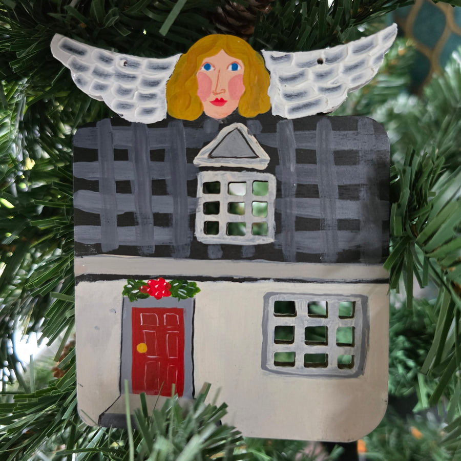 Nancy Thomas Logo Angel House Ornament