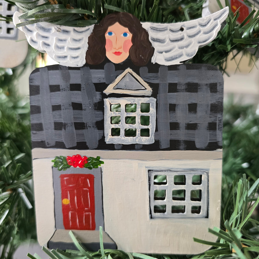 Nancy Thomas Logo Angel House Ornament