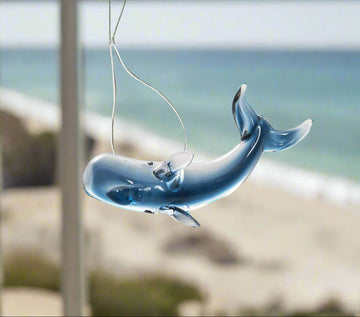 Whale Glass Ornament