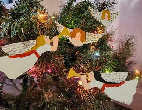 Nancy Thomas Logo Angel Ornament