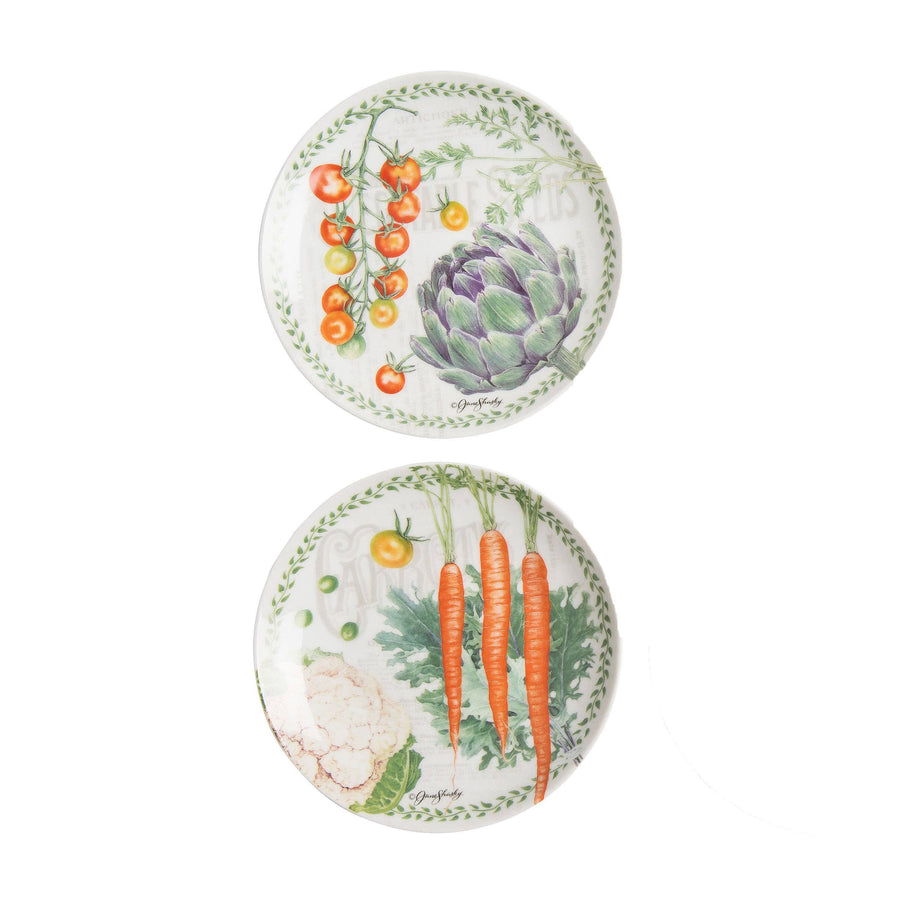 Vegetable Garden Hors d'oeuvres Plates (Set of 4)