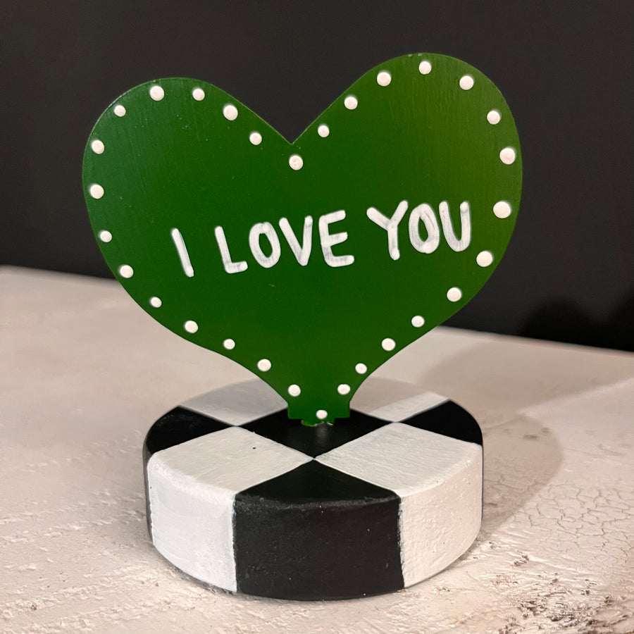Message on a Heart Table Toppers