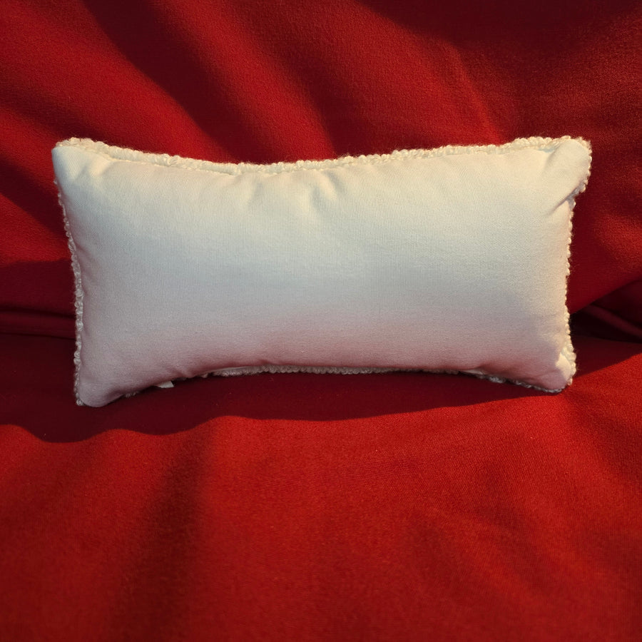 Rainbow Heart Hooked Pillow