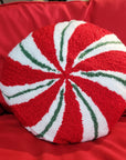 Peppermint Candy Throw Pillow