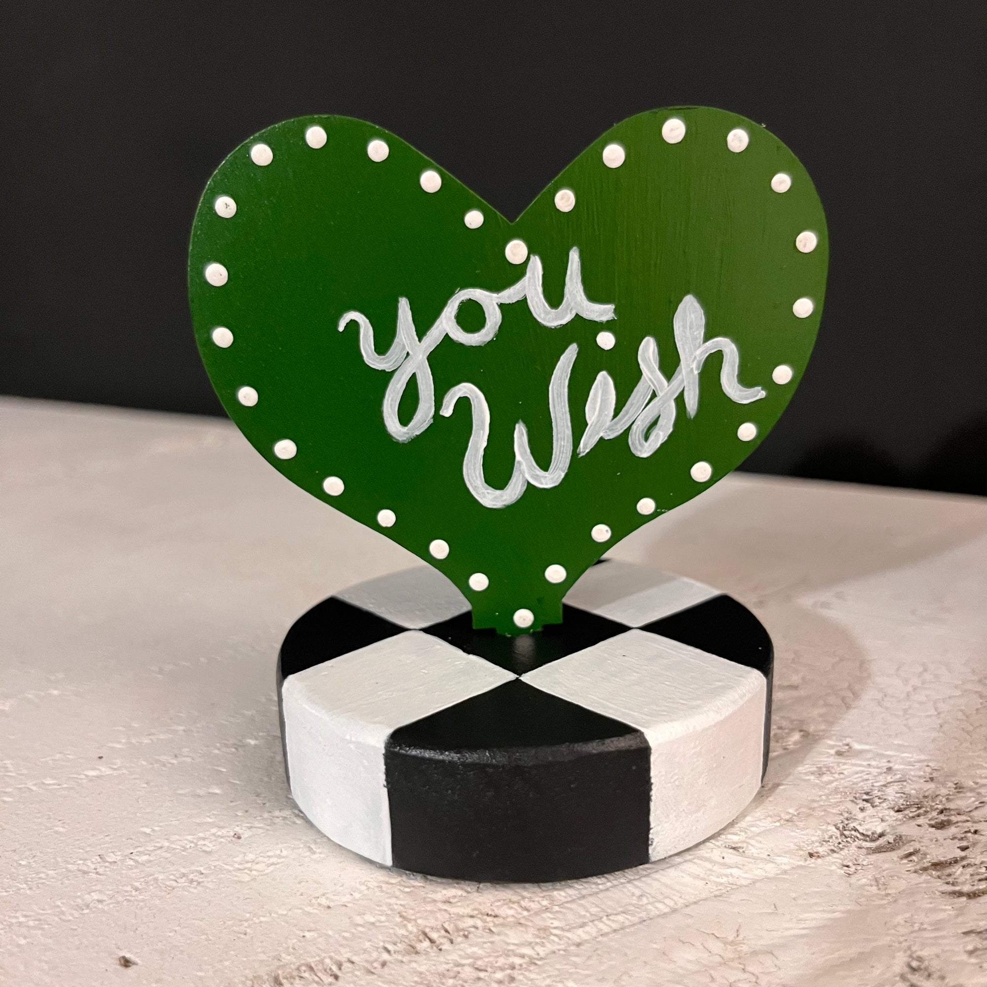 Message on a Heart Table Toppers