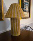 Golden Yellow Striped Raffia Lamps (3 sizes to choose from)