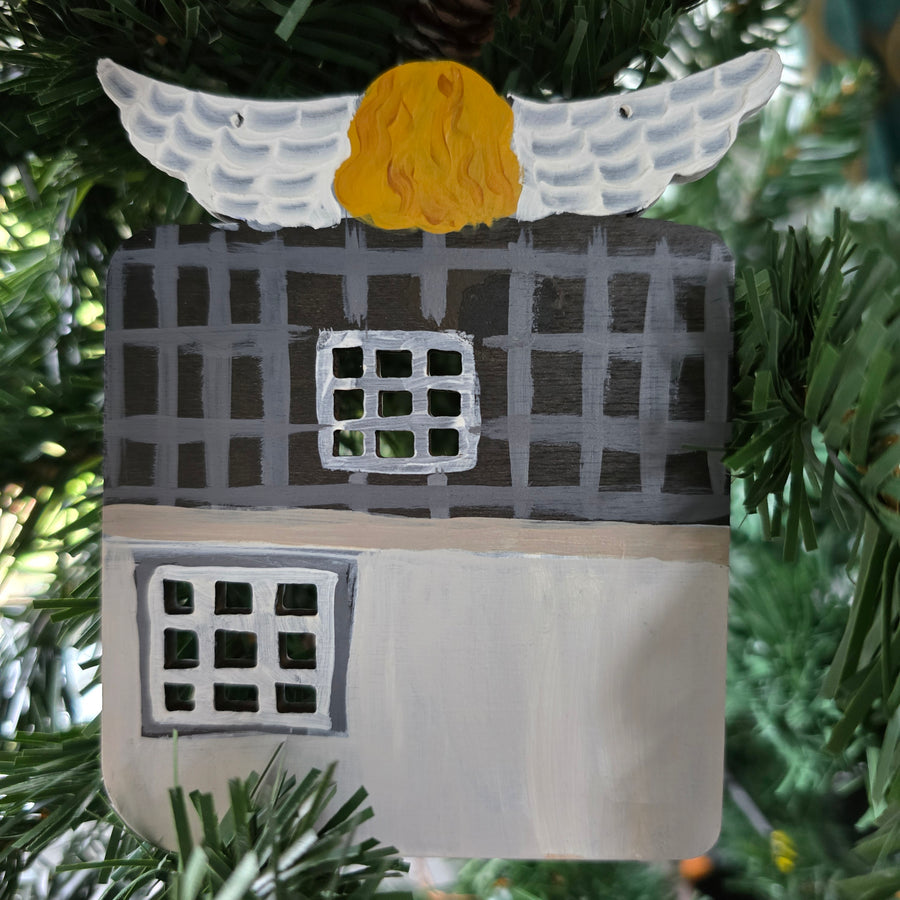 Nancy Thomas Logo Angel House Ornament