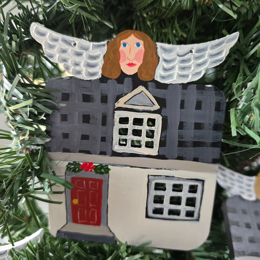 Nancy Thomas Logo Angel House Ornament