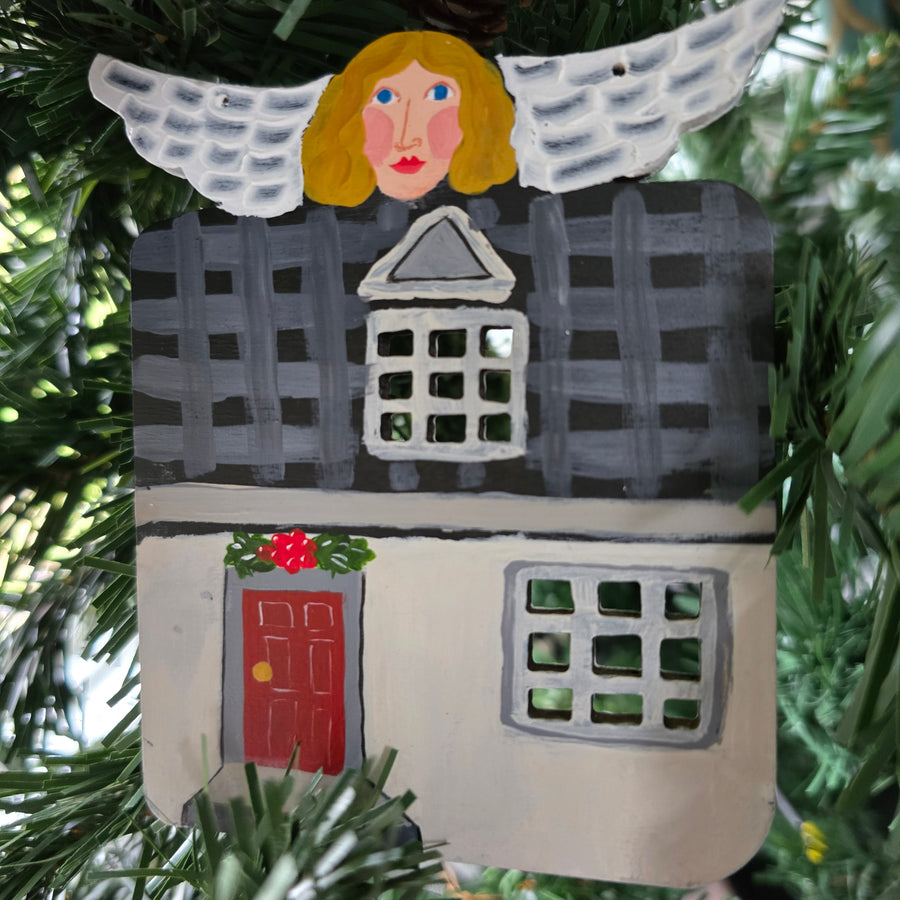 Nancy Thomas Logo Angel House Ornament