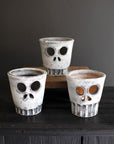Clay Skull Votive Holder