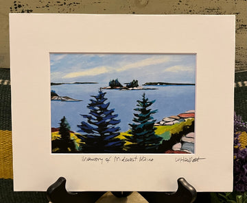William Hallett Print - Memory of Midcoast Maine