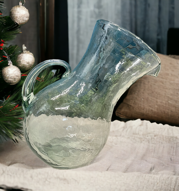 Small Tilted Glass Pitcher