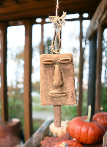 Clay Face Hanging Bells