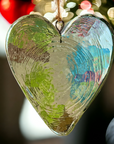 Glass Heart Suncatchers