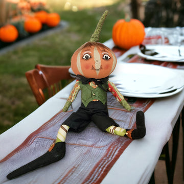 Pierre Pumkin Soft Sculpture