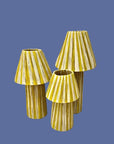 Golden Yellow Striped Raffia Lamps (3 sizes to choose from)