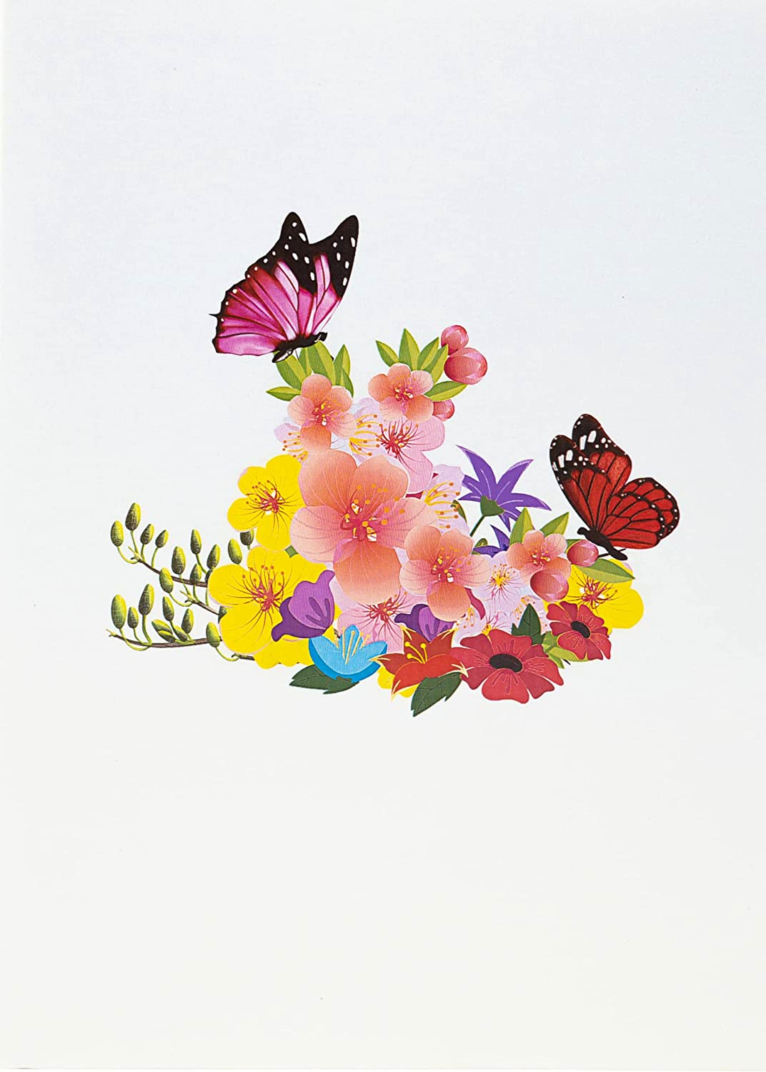 3D Pop-up Card - Spring Butterflies (First Class Forever stamp included)