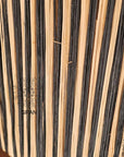 Striped Raffia Table Lamp - Black/Natural