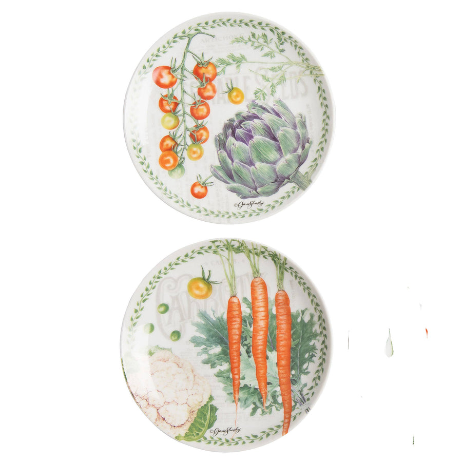 Vegetable Garden Hors d'oeuvres Plates (Set of 4)