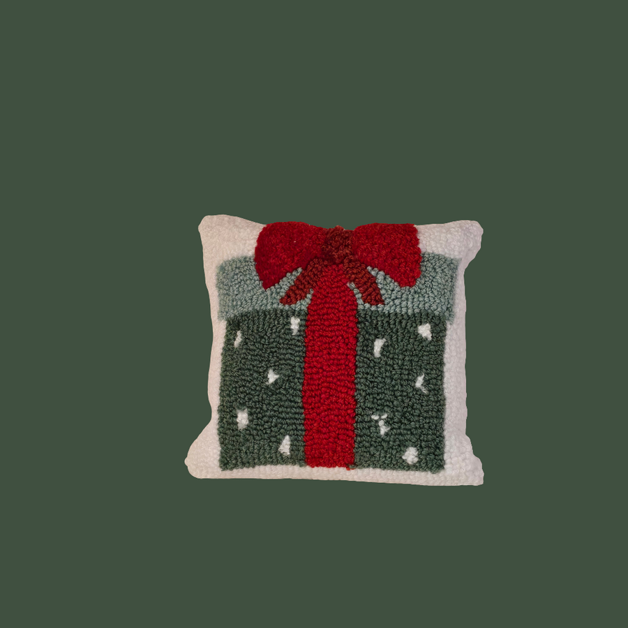 Christmas Dotted Present Throw Pillow