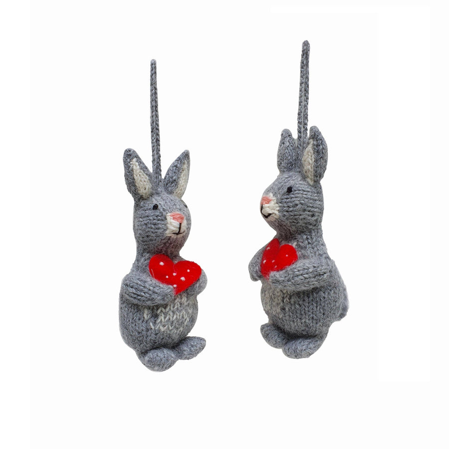 Valentine Bunny Ornaments