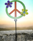Peace Sign Plant Stake