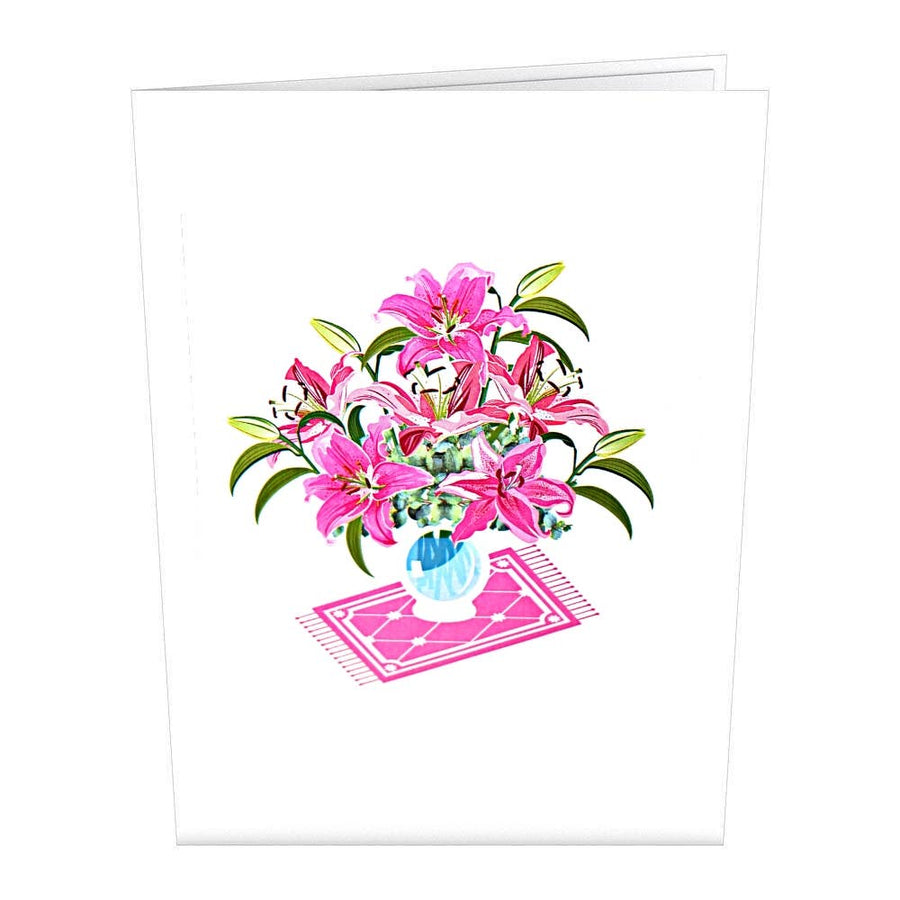 Pop Up Greeting Card - Lily