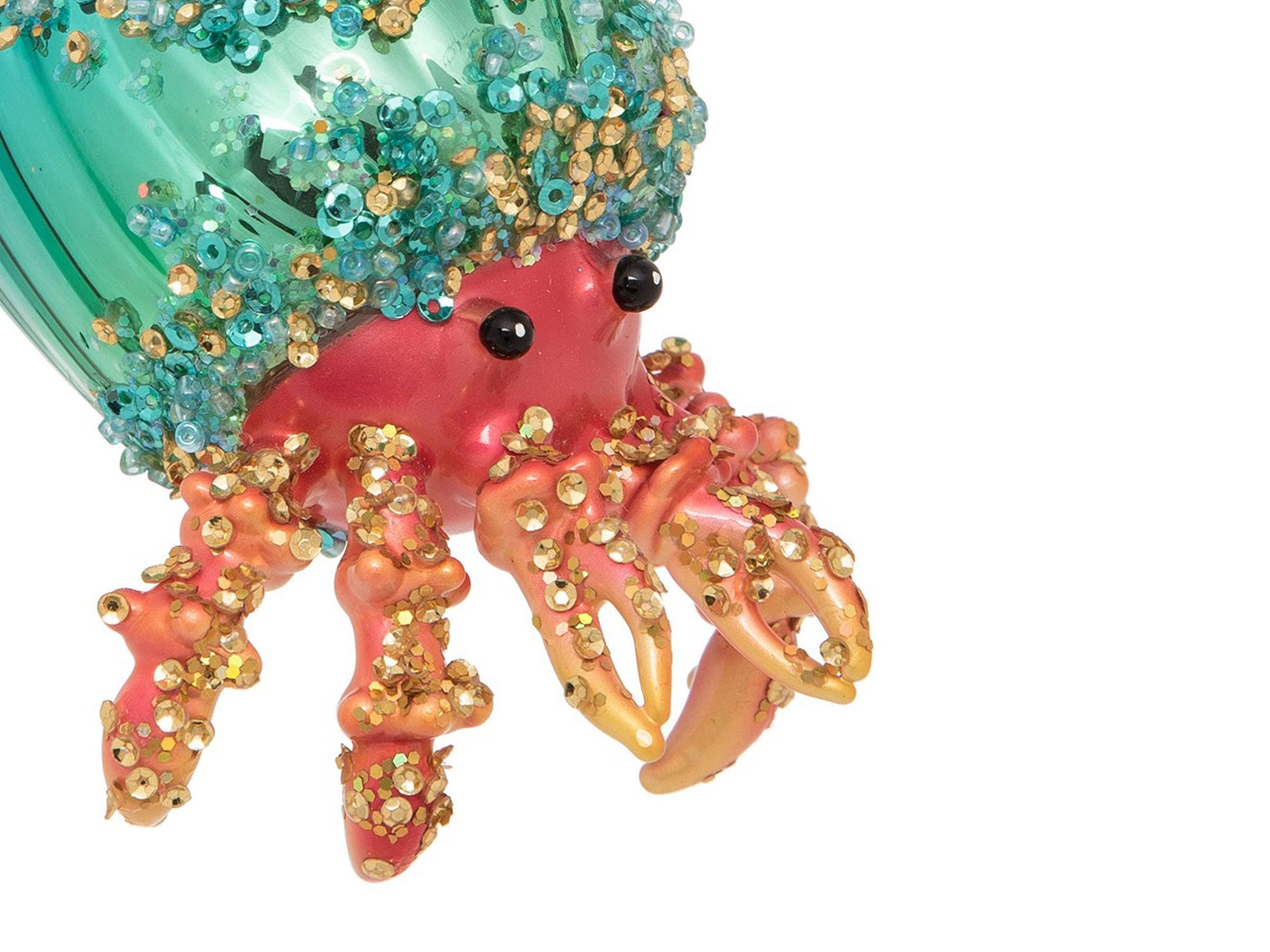Hermit Crab Glitter Ornament