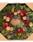 Golden Pinecone & Pomegranate Wreath
