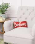 Believe Star Throw Pillow