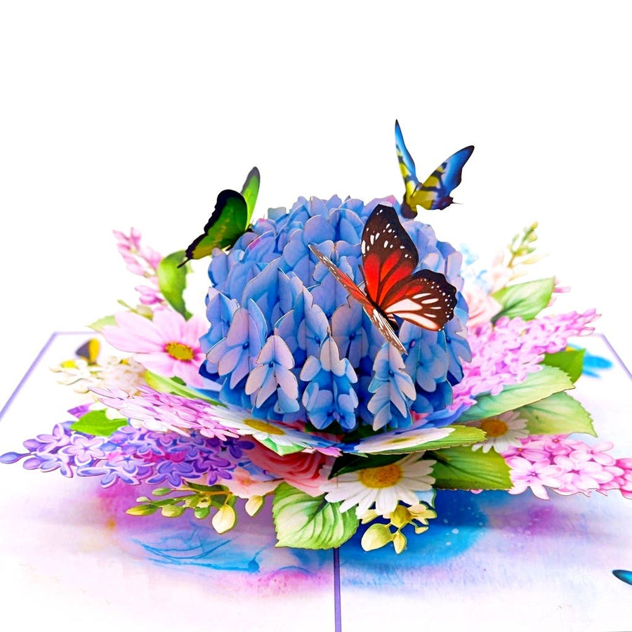 3D Pop-up Card - Hydrangea Flower (First Class Forever stamp included)