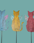 Angel Cat Plant Stake