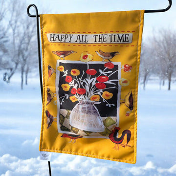 Garden Flags - Happy All the Time