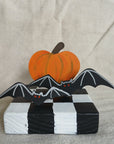 Pumpkin and Bats Table Topper