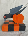 Crow and Pumpkin Table Topper