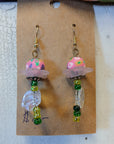 Laura Thomas Earrings - "Pink Candy Fairy"