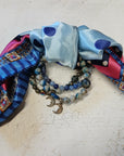 Laura Thomas Cluster Bracelets and Scarf combo- Night Sky