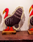 Wooden Turkey Sculptures- Singles or Trio