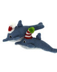 Hand-knit Dolphin Ornament