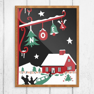 Noel Home Holiday Print ~ 2 sizes