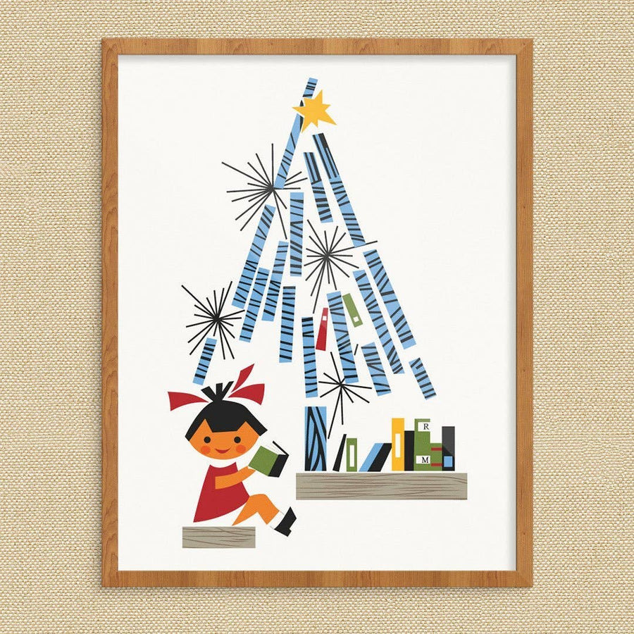 Children's Books Under The Christmas Tree Print ~ 11