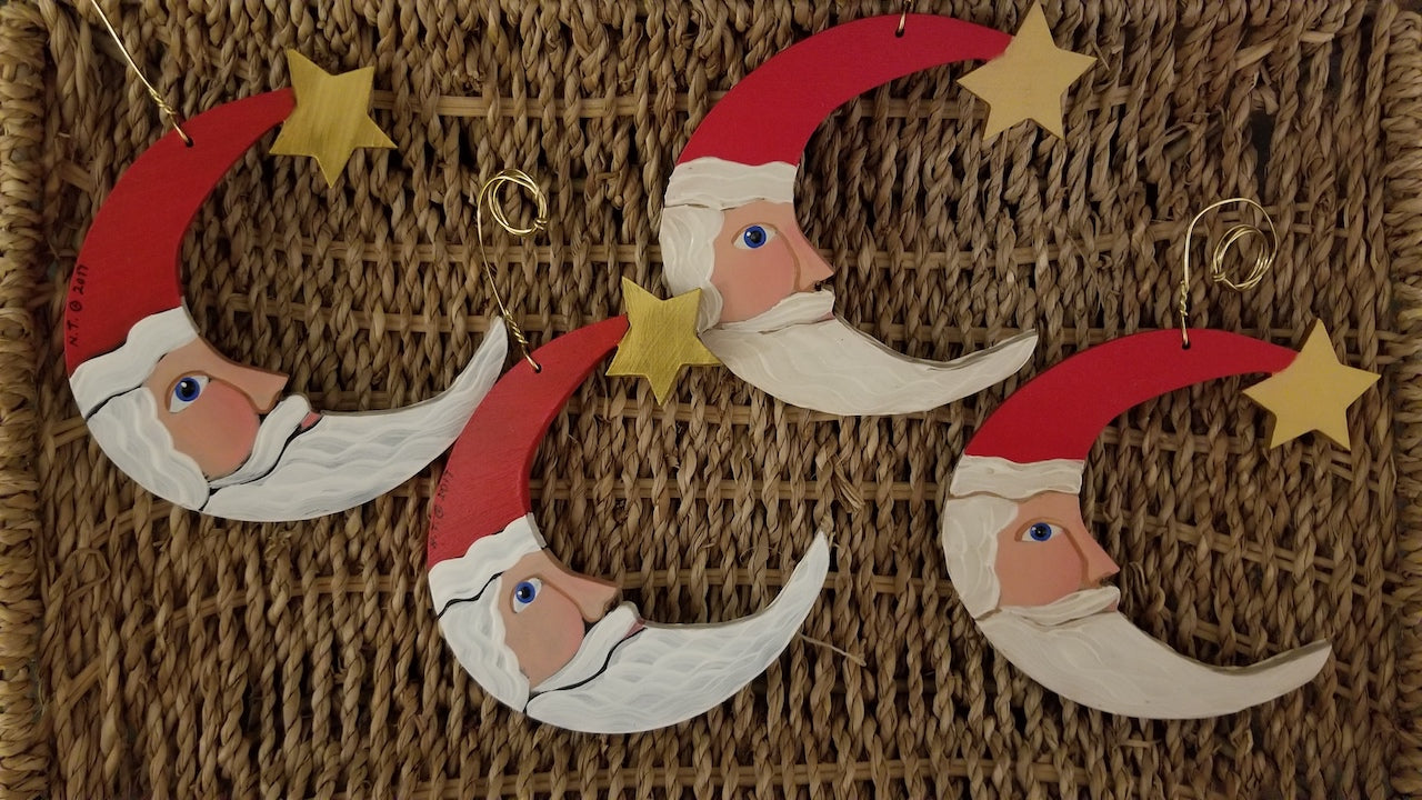 Nancy Thomas Crescent Moon Ornament