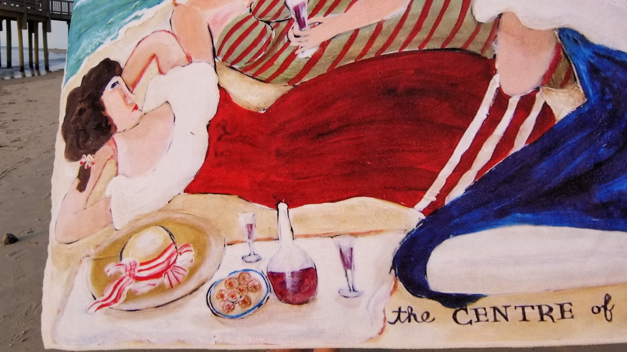 King Size Plush Beach Towels - BEACH CRAB