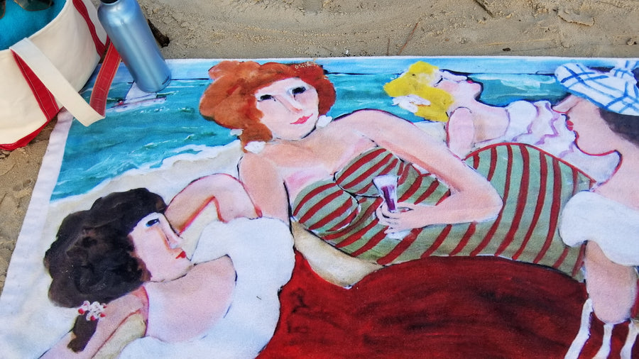 King Size Plush Beach Towels - MERMAID