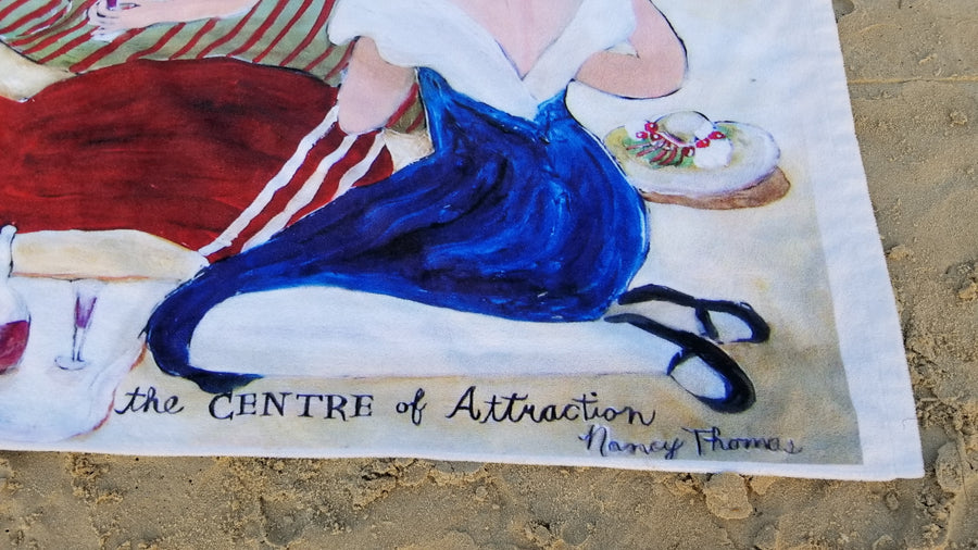 King Size Plush Beach Towels - CENTER of ATTRACTION