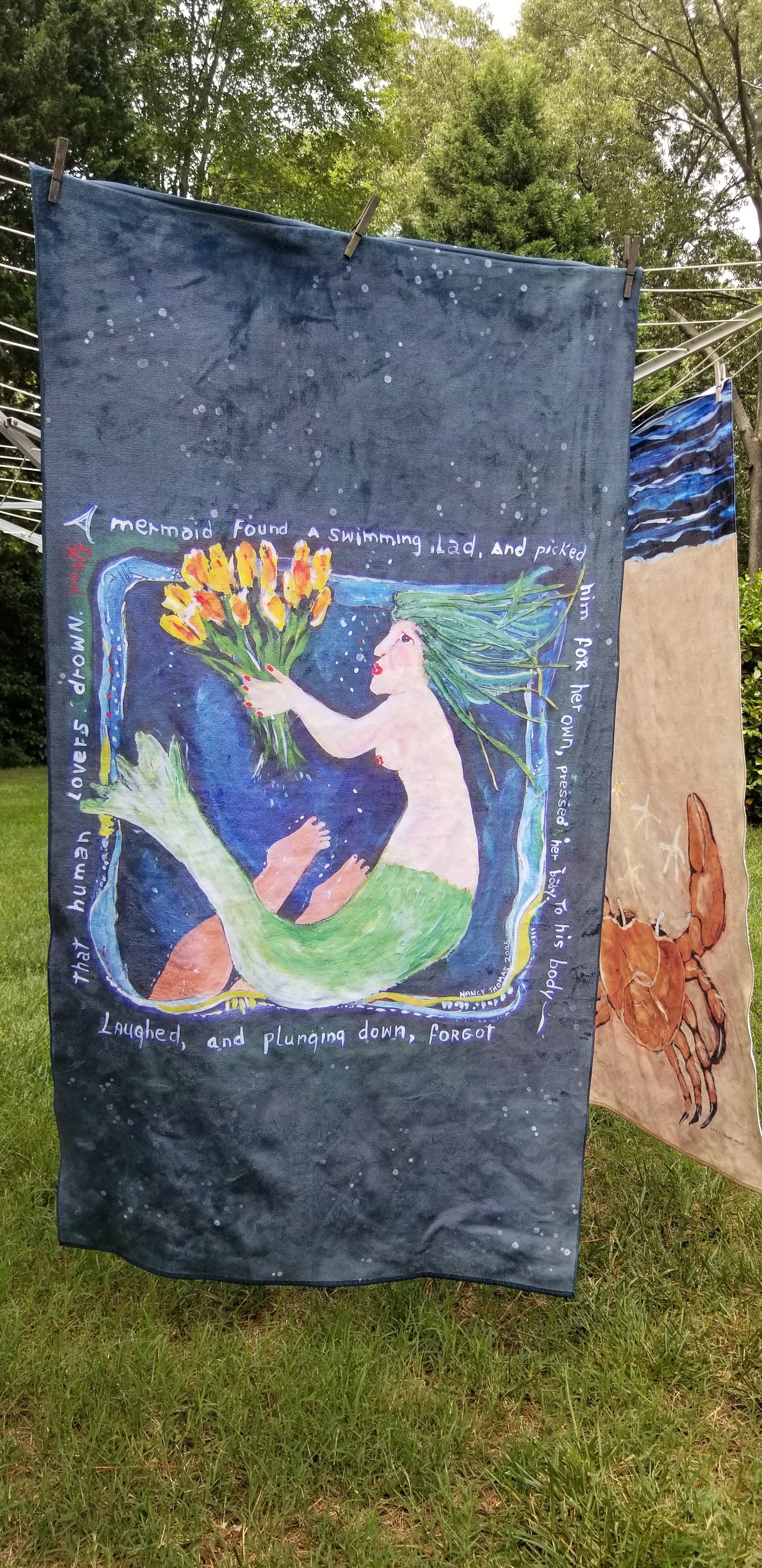 King Size Plush Beach Towels - LONELY FROG