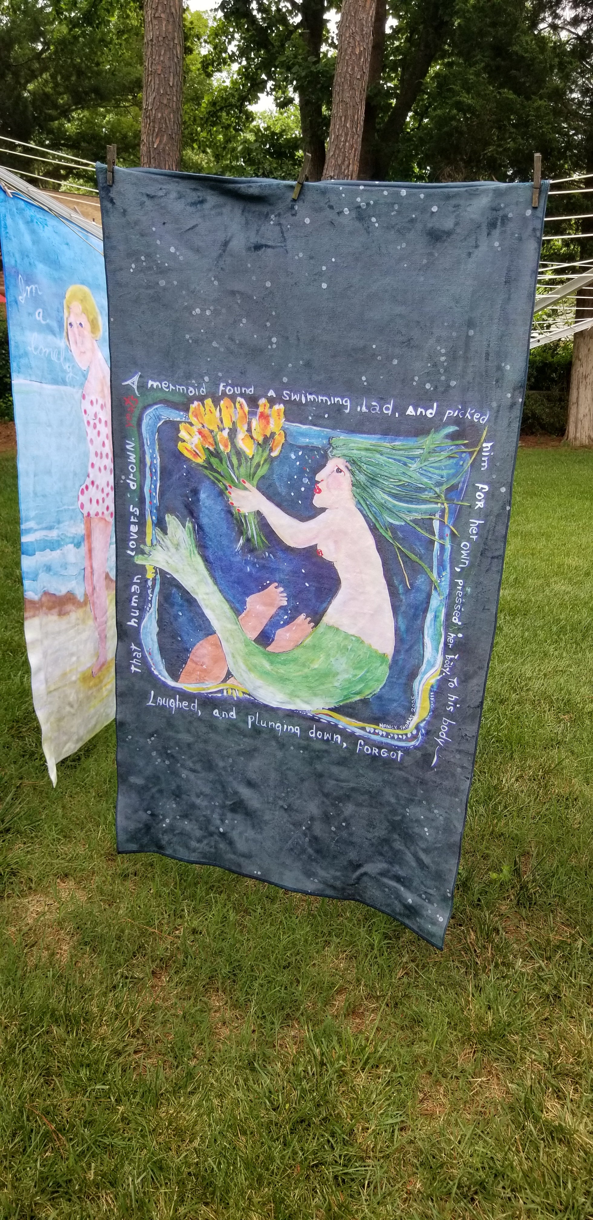 King Size Plush Beach Towels - BEACH CRAB